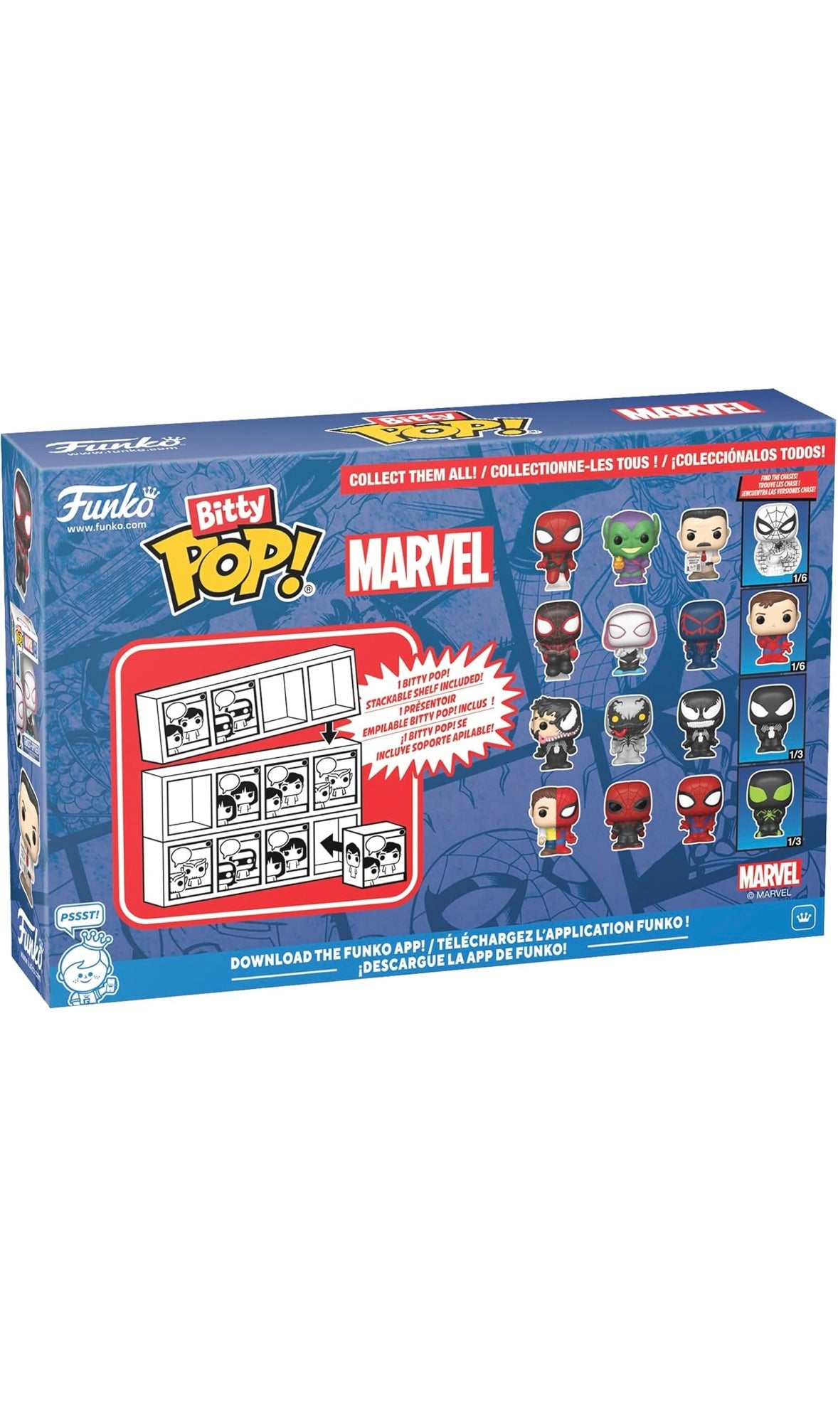 Funko Bitty Pop! – Spider-Man 4er-Pack Serie 4 | Chase Edition