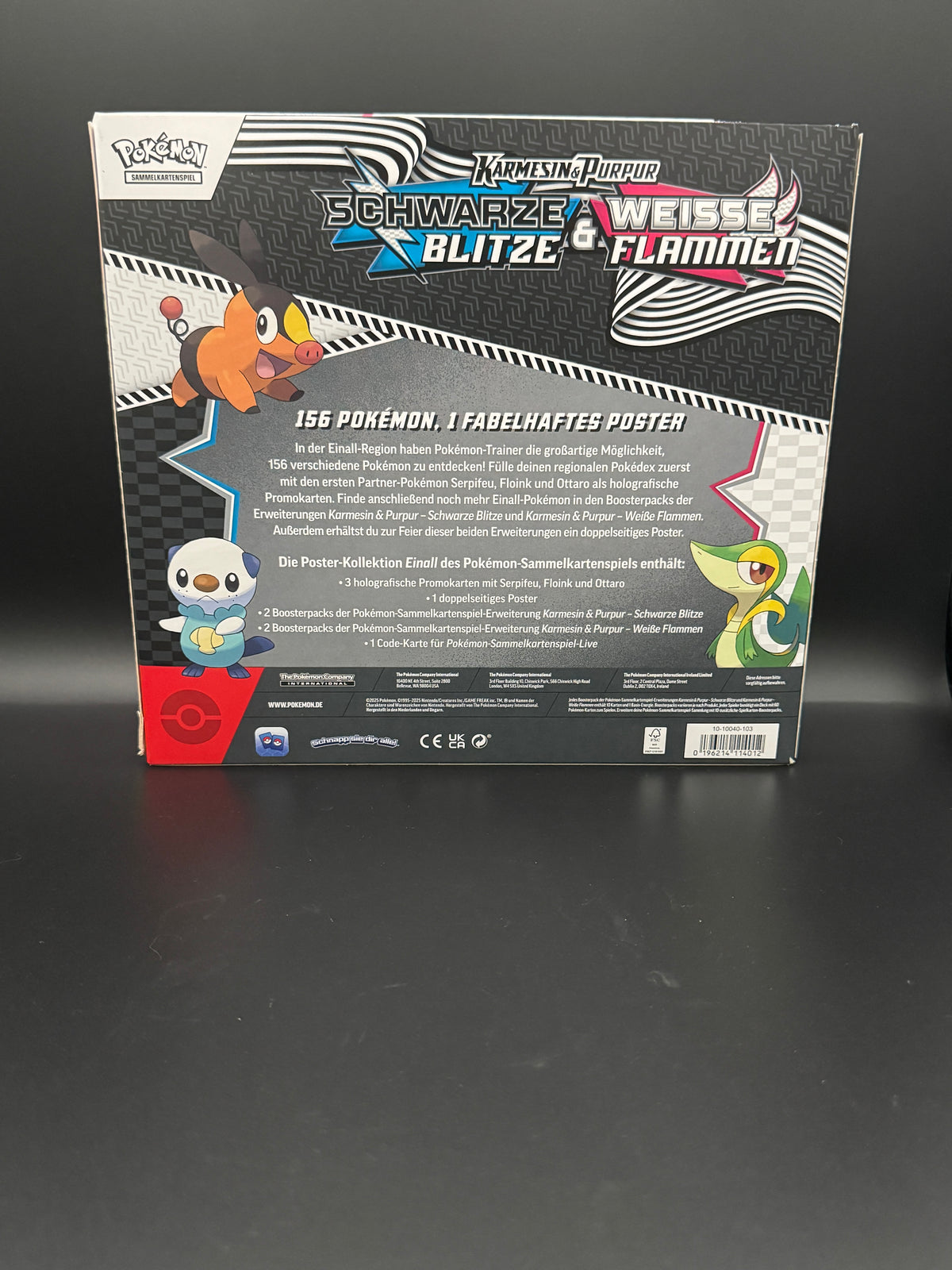 Pokémon TCG – Schwarze Blitze & Weiße Flammen | Poster-Kollektion | DE | NEU & SEALED