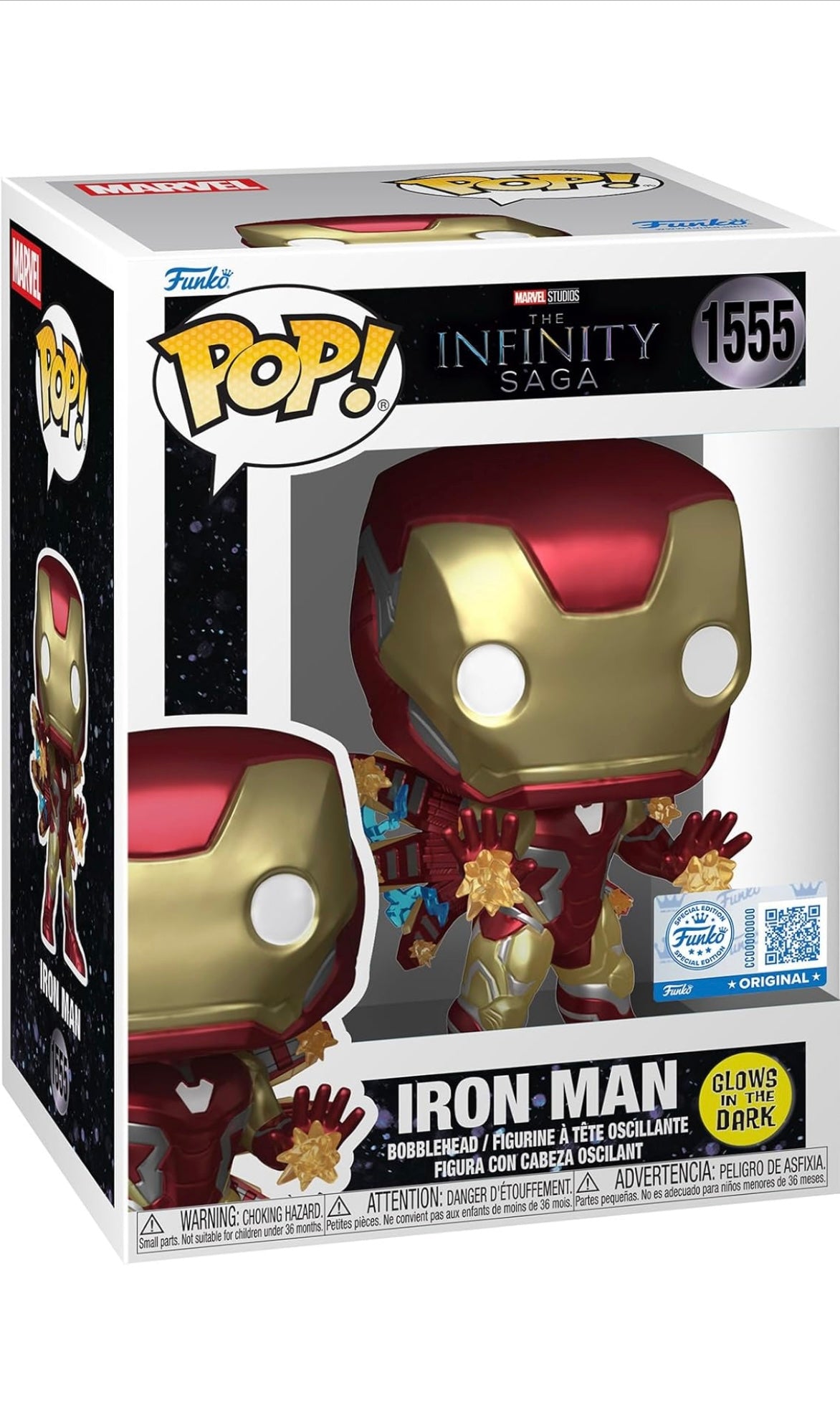 Funko Pop! Marvel The Infinity Saga – Iron Man (Glow in the Dark) #1555 | Funko Shop Exclusive