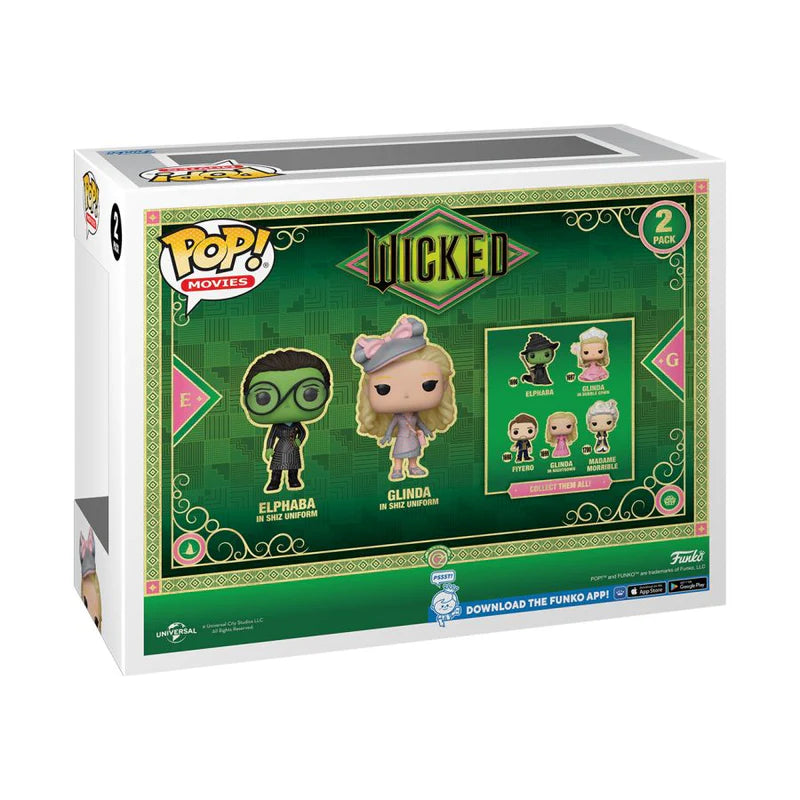 Funko Pop! Movies – Elphaba & Glinda in Shiz Uniform 2-Pack | Wicked | Target Exclusive – From the Vault