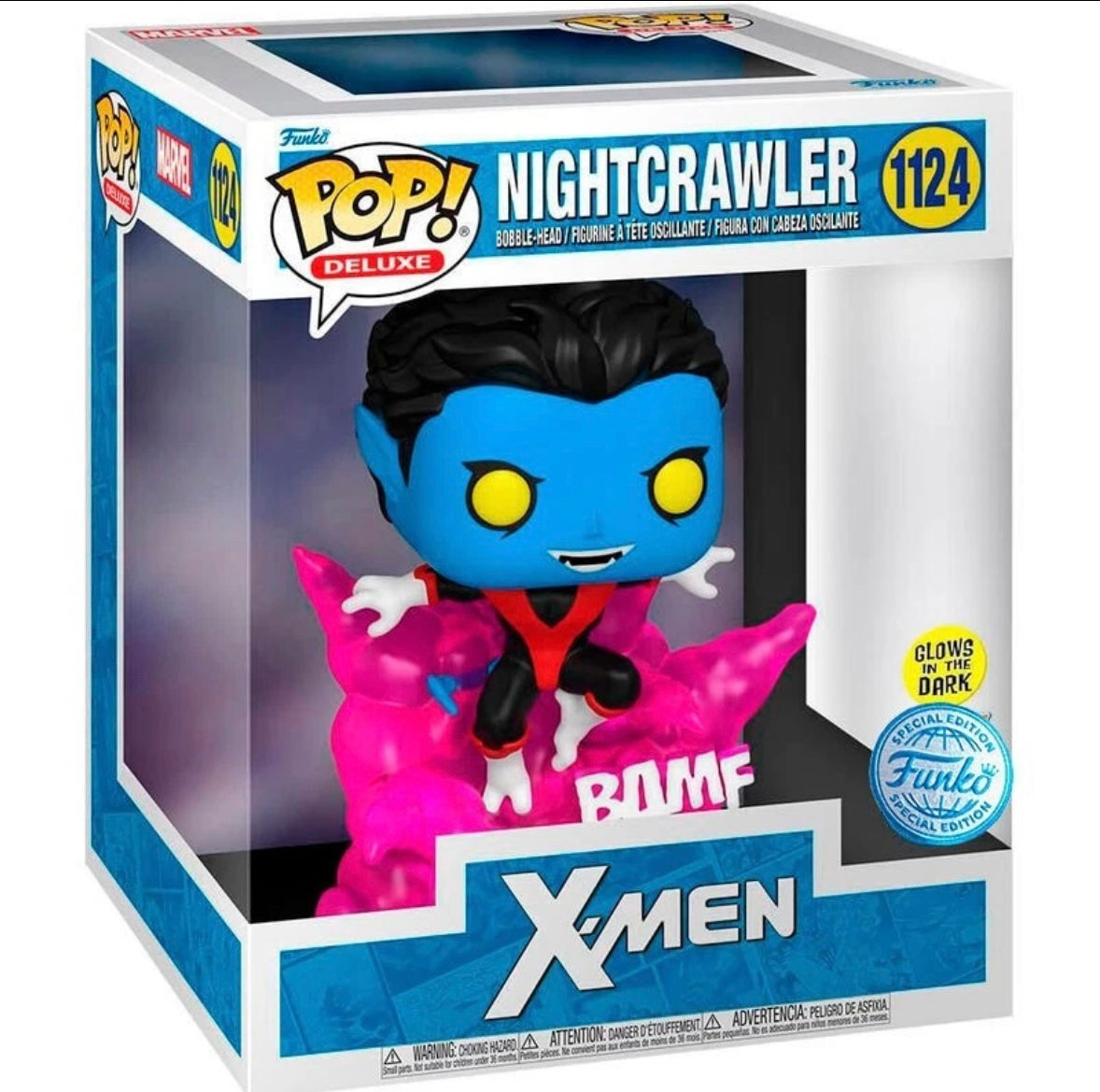 Funko Pop! Deluxe Marvel X-Men – Nightcrawler #1124 | Glow in the Dark