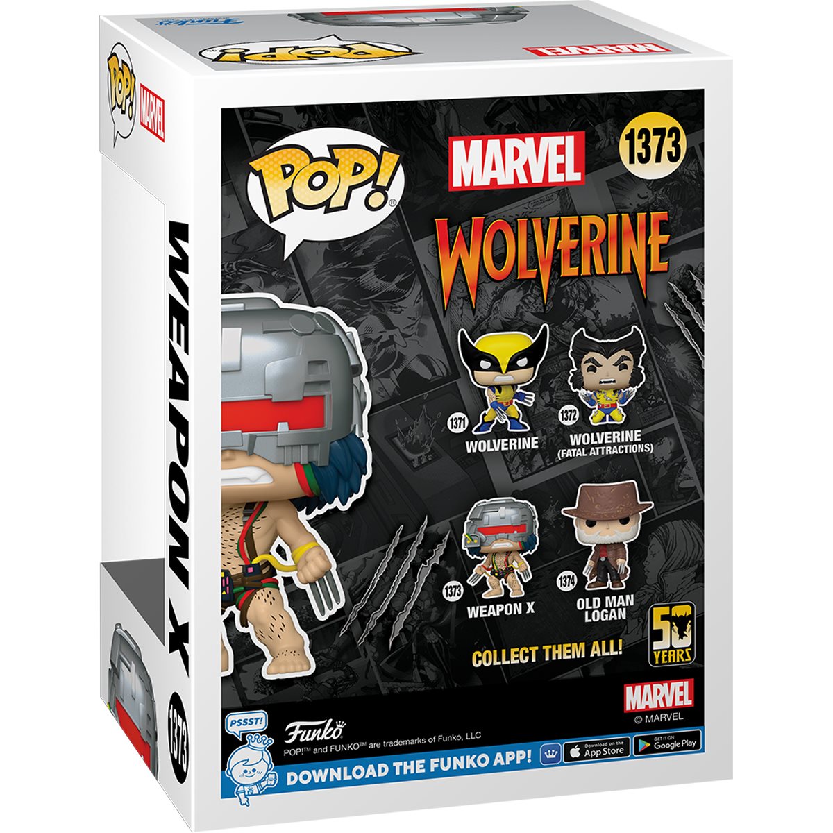 Funko Pop! Marvel #1373 – Weapon X | Wolverine 50 Years Edition