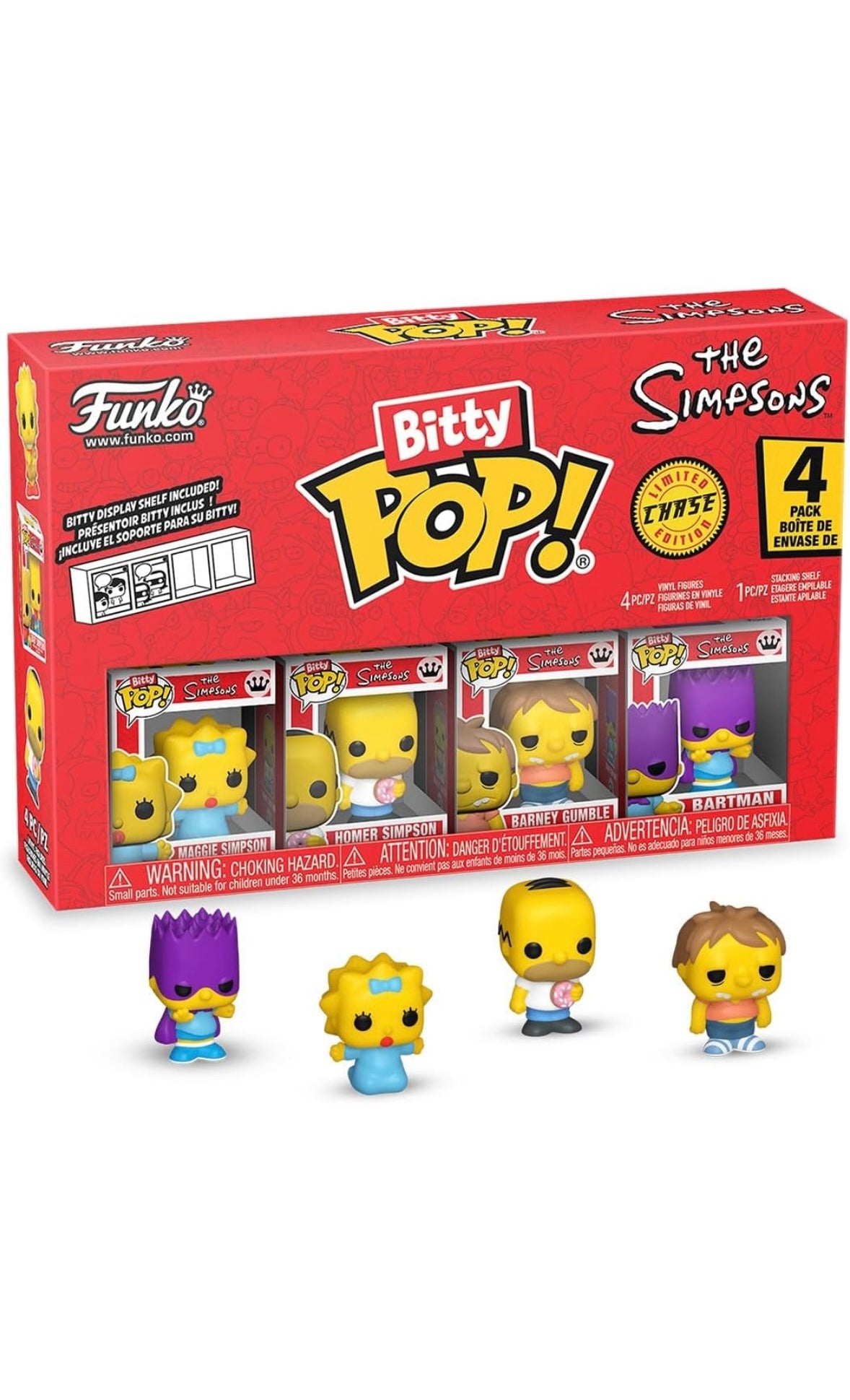 Funko Bitty Pop! – The Simpsons 4er-Pack Serie 3 | Chase Edition