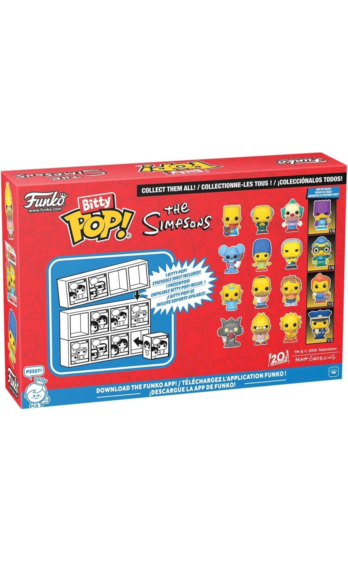 Funko Bitty Pop! – The Simpsons 4er-Pack Serie 3 | Chase Edition