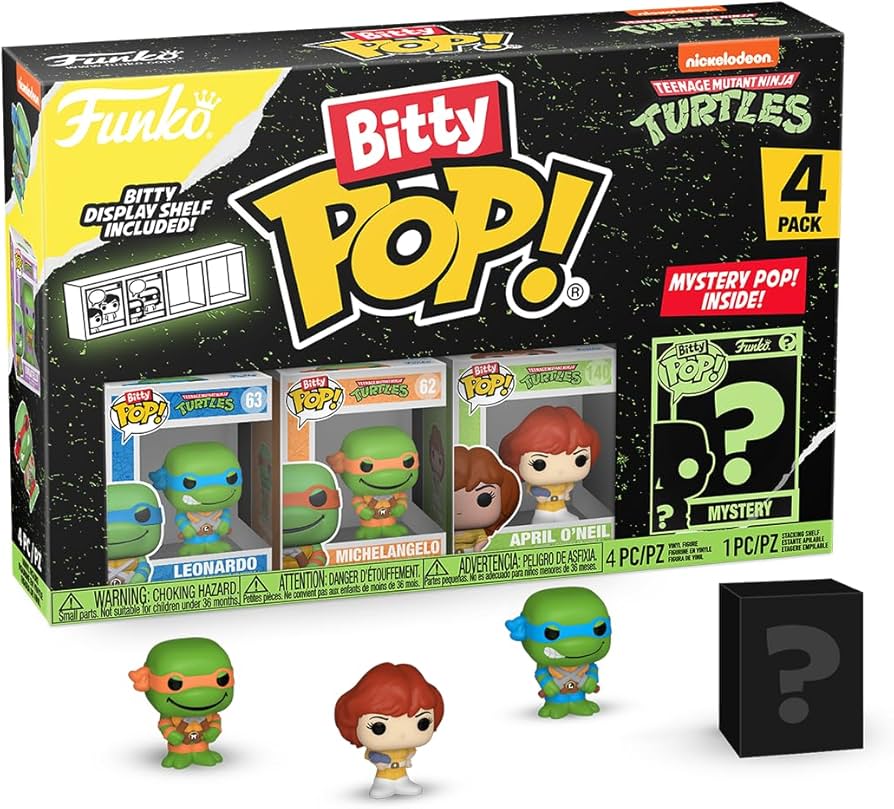 Funko Bitty Pop! – Teenage Mutant Ninja Turtles 4er-Pack Serie 1 | Mystery Pop!
