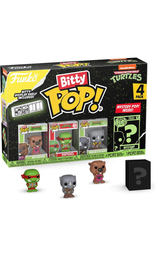 Funko Bitty Pop! – Teenage Mutant Ninja Turtles 4er-Pack Serie 3 | Mystery Pop!