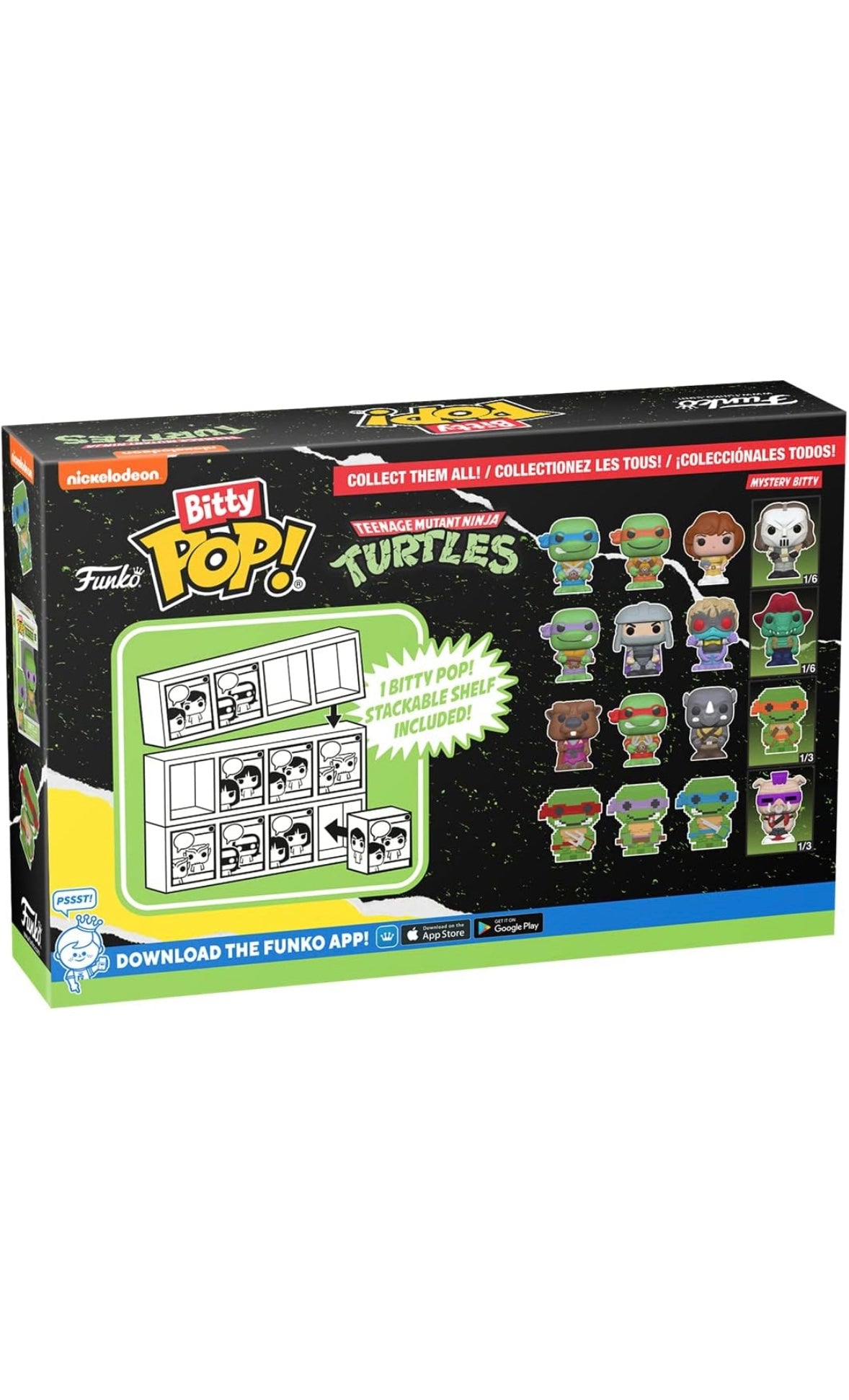 Funko Bitty Pop! – Teenage Mutant Ninja Turtles 4er-Pack Serie 3 | Mystery Pop!