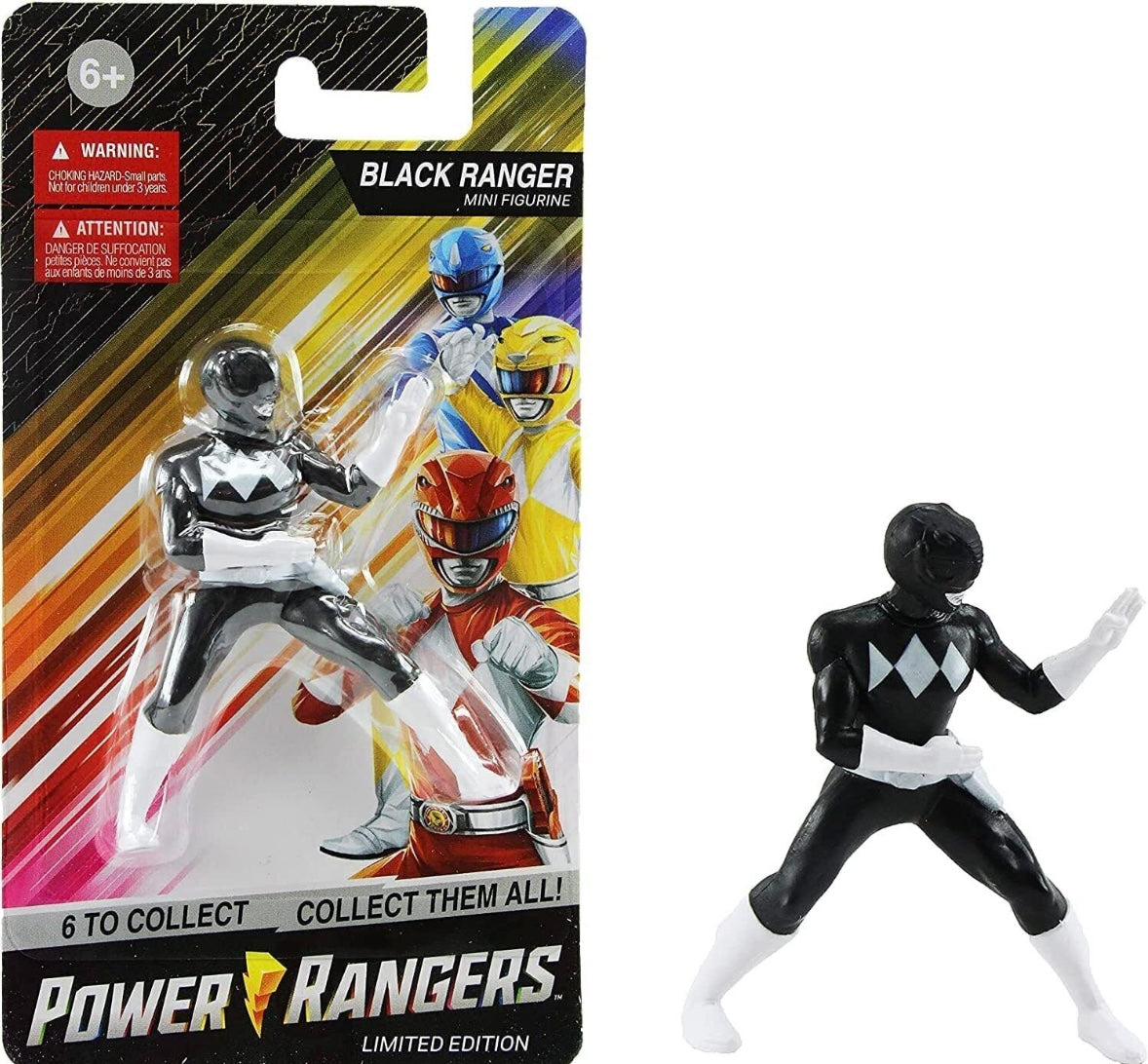 Hasbro – Power Rangers Black Ranger | Mini Figurine | Limited Edition