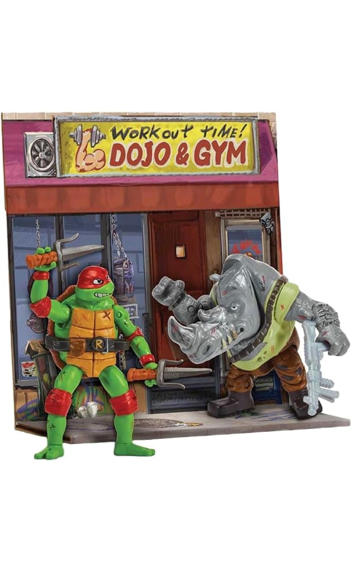 Playmates Toys – TMNT Battle Pack | Raphael vs. Rocksteady | 2er-Pack Actionfiguren