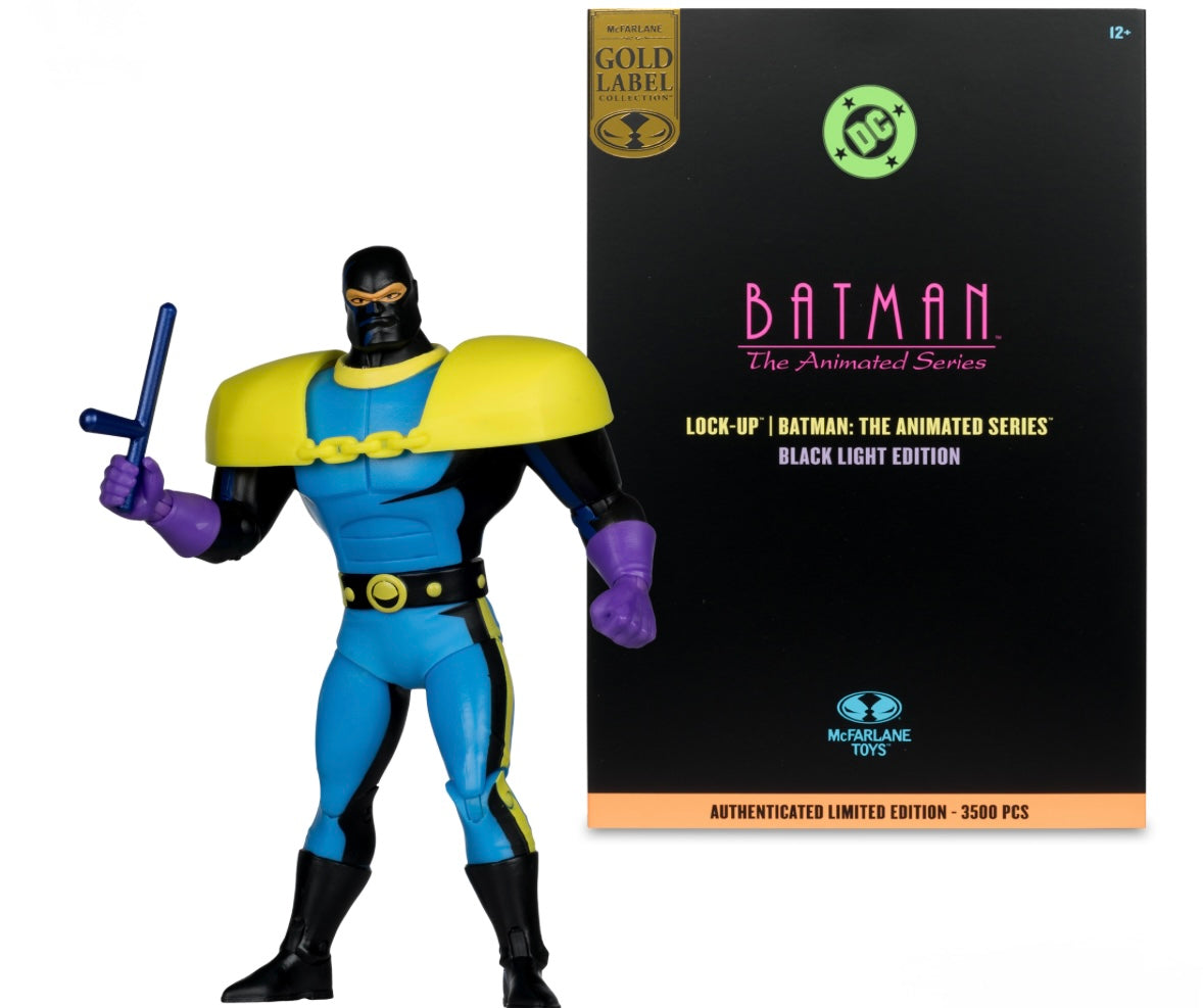 McFarlane Toys – DC Direct Lock-Up (Black Light Edition) | Batman: The Animated Series | Gold Label | Limitiert auf 3.500 Stück