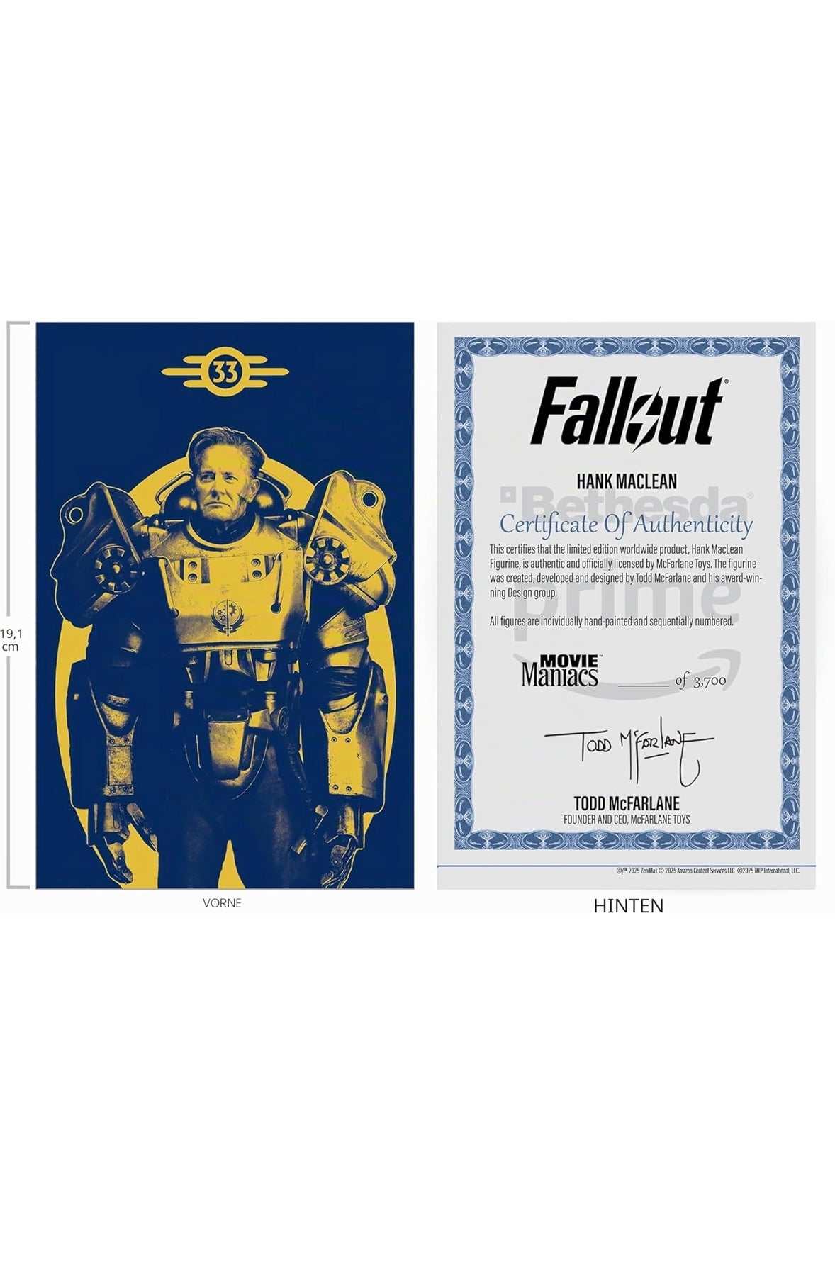 McFarlane Toys – Fallout: Season 2 | Hank MacLean (Red Platinum Edition) | Limitiert auf 3.700 Stück