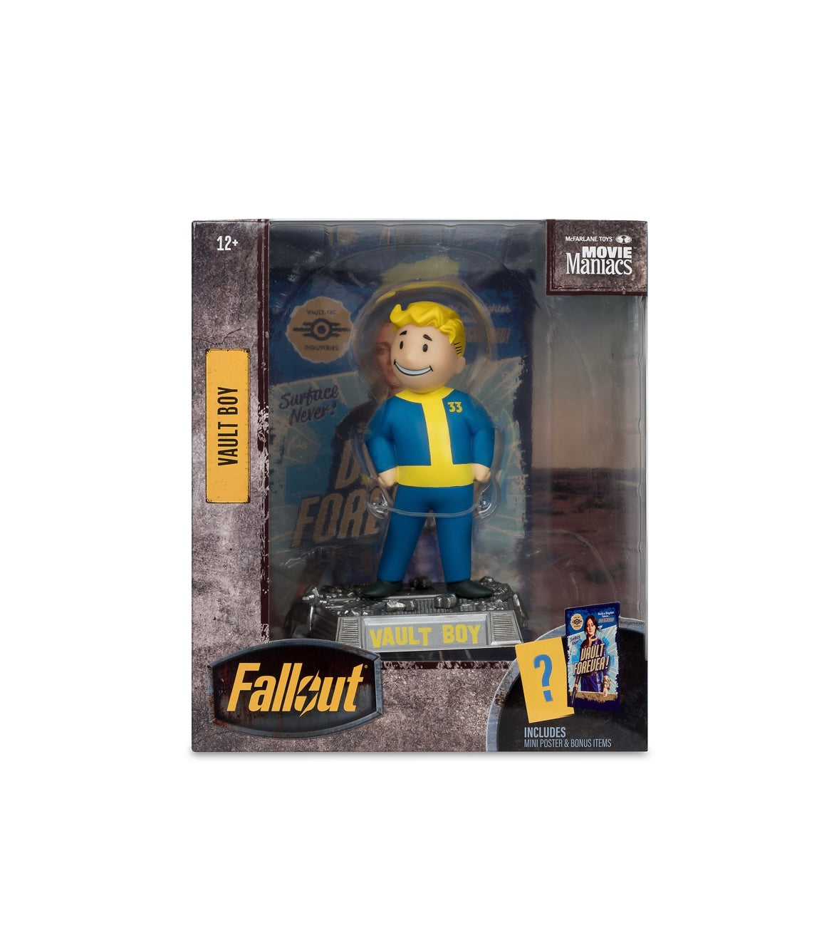 McFarlane Toys – Fallout TV Series | Vault Boy | Movie Maniacs Posed Figure | Limitiert auf 7.250 Stück