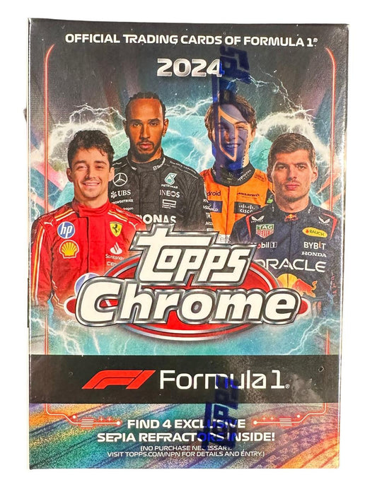 Topps Chrome – Formula 1 Racing 2024 | Blaster Box | 24 Karten | NEU & SEALED