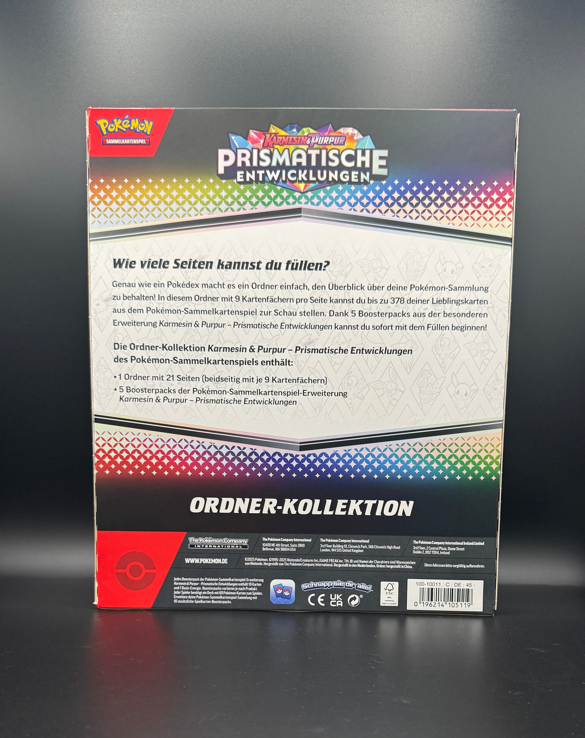 Pokémon TCG – Prismatische Entwicklungen Ordner-Kollektion | Karmesin & Purpur | DE | NEU & SEALED