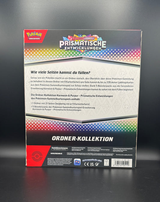 Pokémon TCG – Prismatische Entwicklungen Ordner-Kollektion | Karmesin & Purpur | DE | NEU & SEALED
