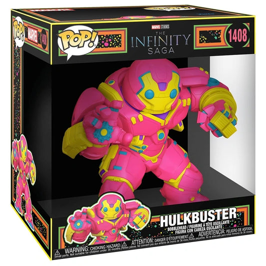Funko Pop! Jumbo #1408 – Hulkbuster (Black Light) | Marvel Infinity Saga | Funko Spezial Edition | Vinyl Figur