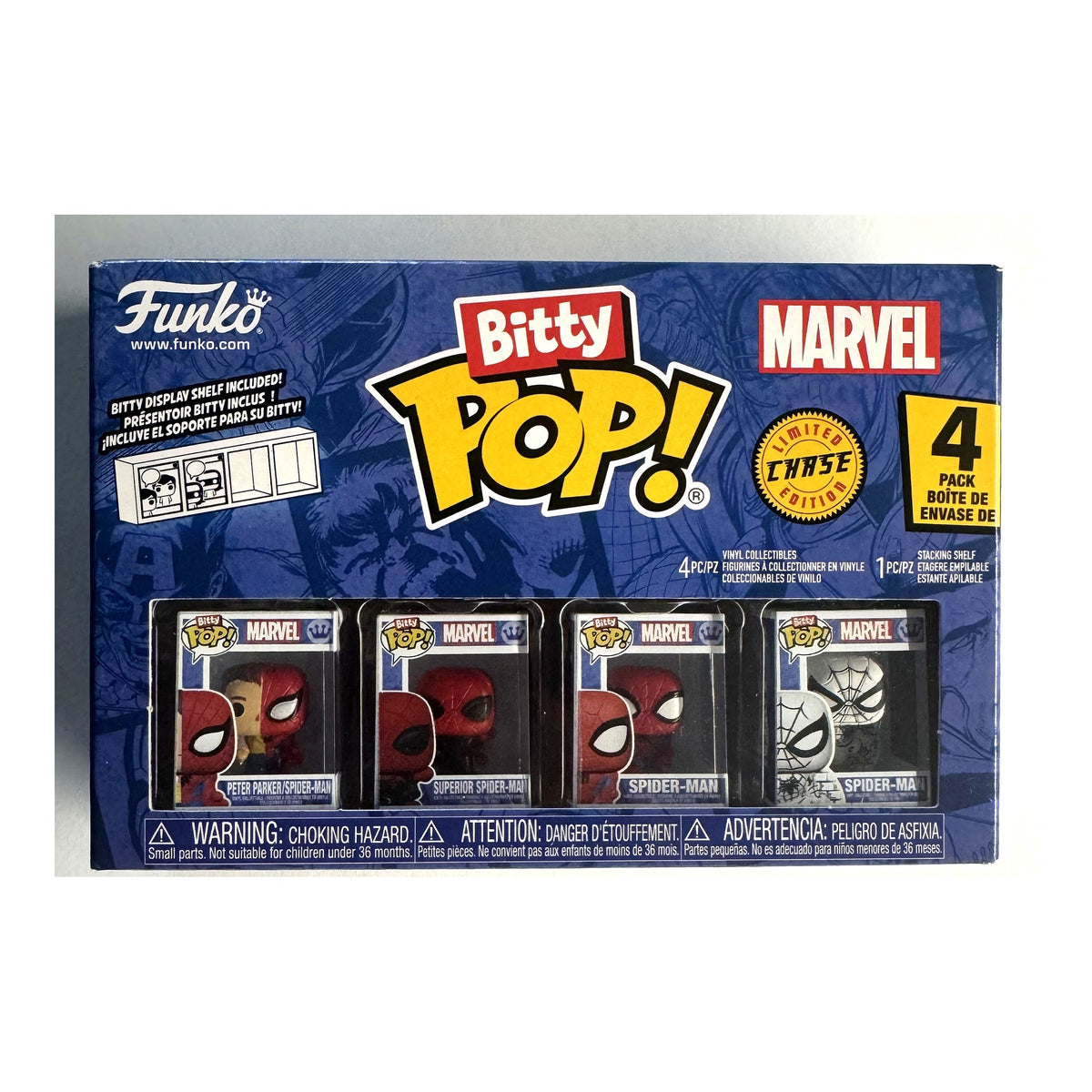 Funko Bitty Pop! – Spider-Man 4er-Pack Serie 4 | Chase Edition