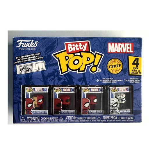 Funko Bitty Pop! – Spider-Man 4er-Pack Serie 4 | Chase Edition